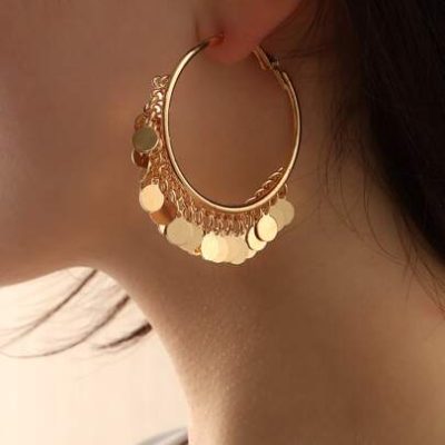 Disc Charm Earrings