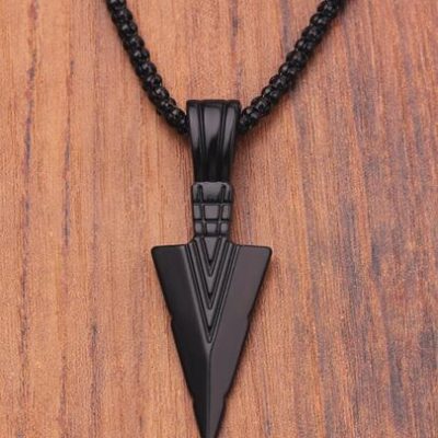 Fashionable and Popular Men Arrow Charm Necklace Alloy for Jewelry Gift and for a Stylish Look