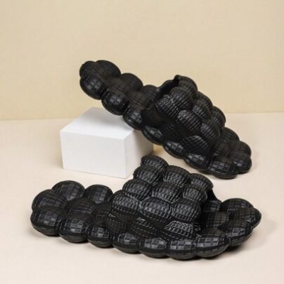 Foam Slippers Women/Men Flip Flops Litchi Sandals High Elastic EVA Round Toe Anti-Slip Garden Shoes For Outdoor Sports