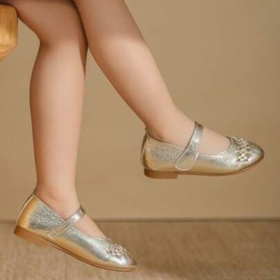 Girls Gold Sneakers Children Casual Shoes For Girls Four Seasons Autumn Shoes