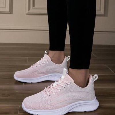 Girls” Spring Fashionable, Comfortable, And Breathable Casual Sports Shoes