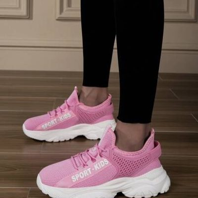 Girls Spring/Summer Slip-On Breathable Running Sports Shoes