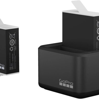 GoPro Dual Battery Charger + 2 Enduro Batteries (HERO11 Black/HERO10 Black/HERO9 Black) – Official GoPro Accessory