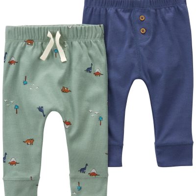 Green/Blue Baby 2-Pack Pull-On Pants | carters.com