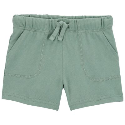 Green Toddler Pull-On Cotton Shorts | carters.com