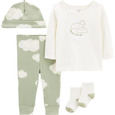 Green/White Baby 4-Piece Take-Me-Home Set | carters.com