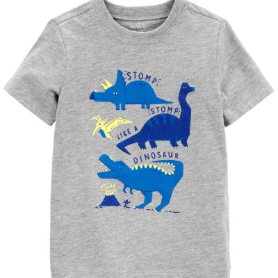 Grey Dinosaur Graphic Tee | carters.com