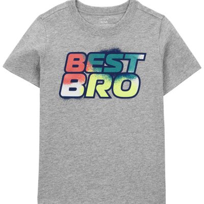 Grey Toddler Best Bro Graphic Tee | carters.com