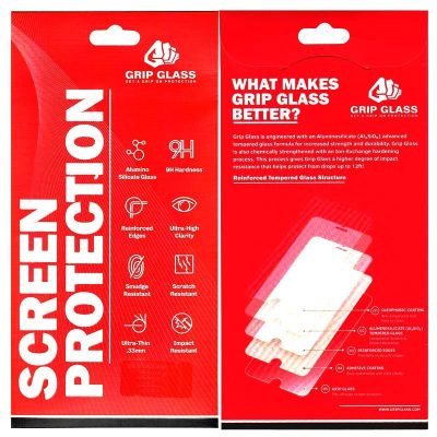 Grip Glass – Matte Tempered Glass Screen Protector for iPhone 13 / 13 Pro / 14