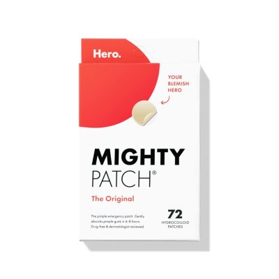 Hero Cosmetics Mighty Patch™ Original Patch – Hydrocolloid Acne Pimple Patch for Covering Zits and Blemishes, Spot Stickers for Face and Skin (72…