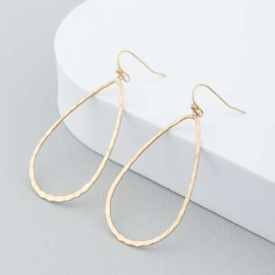 Hollow Out Water Drop Earrings