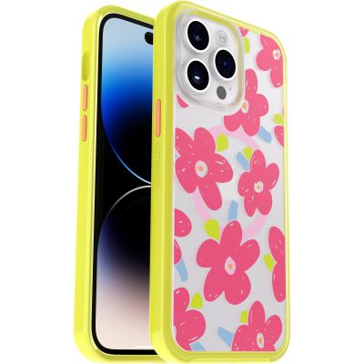 iPhone 14 Pro Max Symmetry Series Clear Case for MagSafe Fluttering Flora