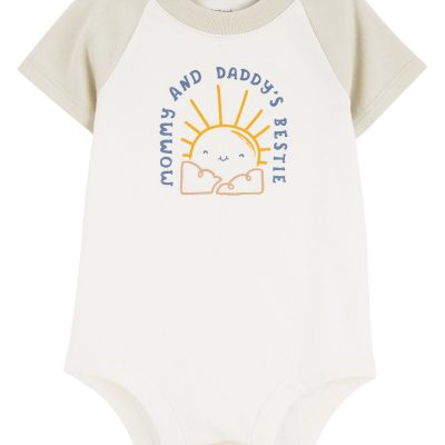 Ivory Baby Mommy And Daddy’s Bestie Bodysuit | carters.com