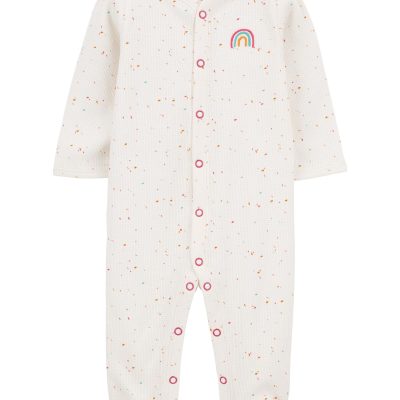 Ivory Baby Rainbow Snap-Up Footie Sleep & Play Pajamas | carters.com