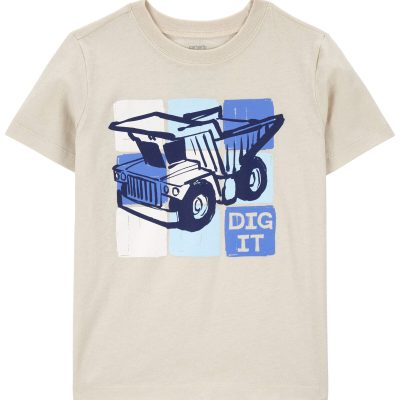 Ivory Toddler Construction Dig It Graphic Tee | carters.com