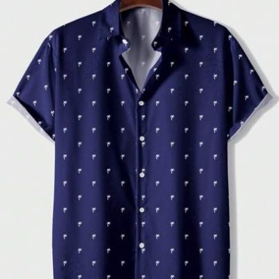 Manfinity Homme Men Allover Print Button Up Shirt