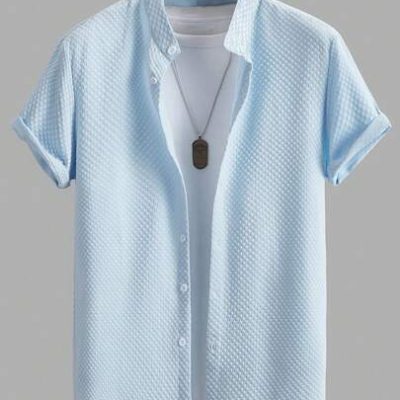 Manfinity Homme Men Solid Button Up Shirt Without Tee