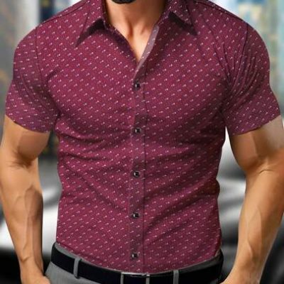 Manfinity Homme Men’s Printed Short Sleeve Shirt