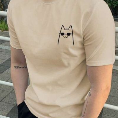 Manfinity Men Cartoon Graphic Tee