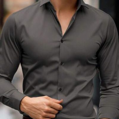 Manfinity Mode Men’s Single Breasted Long Sleeve Shirt