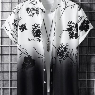 Manfinity RSRT Men Floral Print Shirt Without Tee