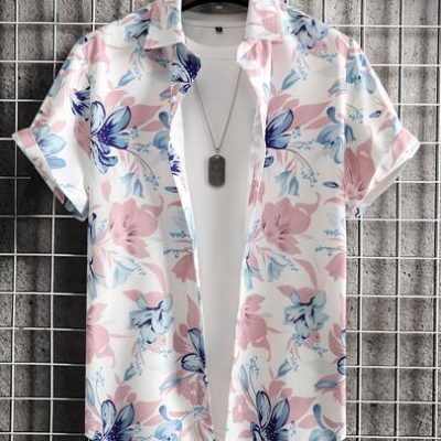 Manfinity RSRT Men Floral Print Shirt Without Tee