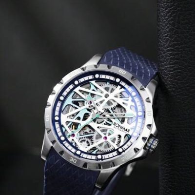 Men Fashion Industrial Personality Mechanical Watch Hollow Out Wristwatch