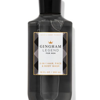 Mens Gingham Legend 3-in-1 Hair, Face & Body Wash
