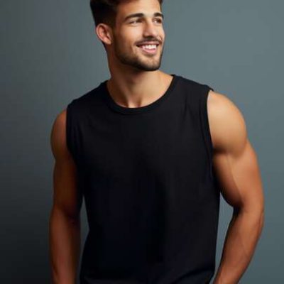 Men’s Muscle Shirts Sleeveless Dri Fit Gym Workout Tank Top