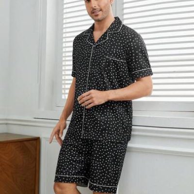 Men’s Star Pattern Printed Homewear Set