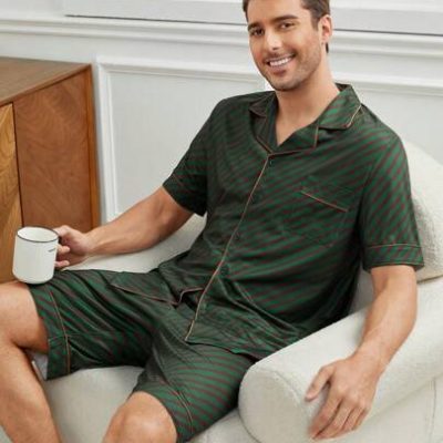 Men’s Stripe & Printed Homewear Set