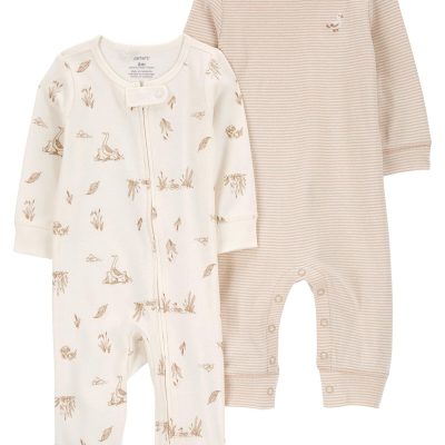 Multi Baby 2-Pack Jumpsuits | carters.com