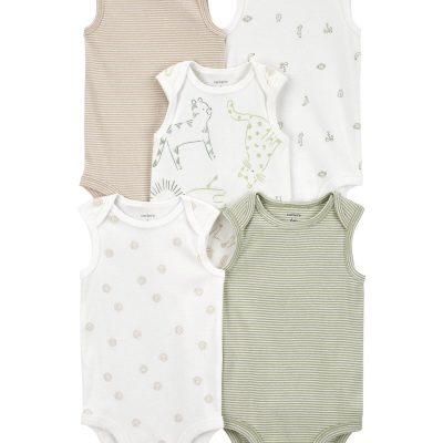 Multi Baby 5-Pack Animal Tank Bodysuits | carters.com