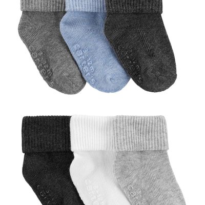 Multi Baby 6-Pack Foldover Cuff Socks | carters.com