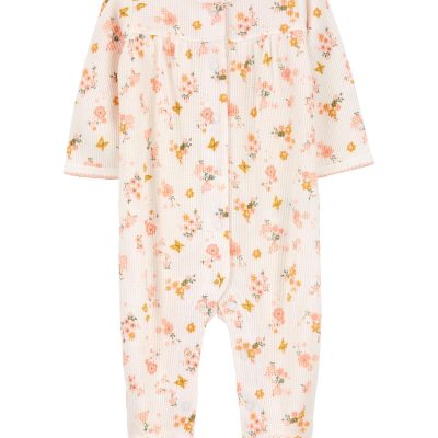 Multi Baby Floral Snap-Up Cotton Sleep & Play Pajamas | carters.com