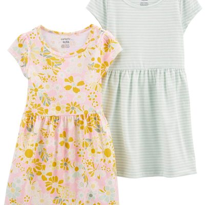 Multi Toddler 2-Pack Cotton Dresses | carters.com