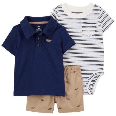 Navy Baby 3-Piece Little Short Set | carters.com