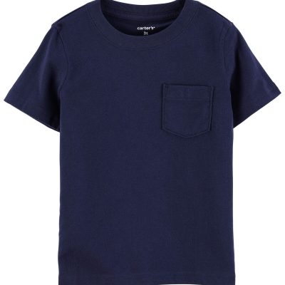 Navy Baby Pocket Jersey Tee | carters.com