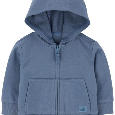 Navy Baby Zip-Up French Terry Hoodie | carters.com