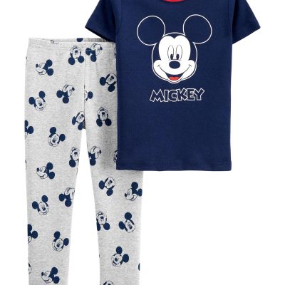 Navy/Heather Toddler 2-Piece Mickey Mouse 100% Snug Fit Cotton Pajamas | carters.com