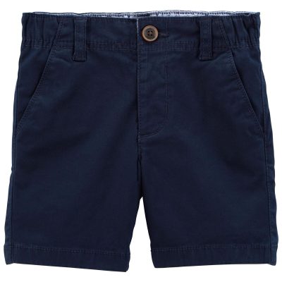 Navy Toddler Stretch Chino Shorts | carters.com