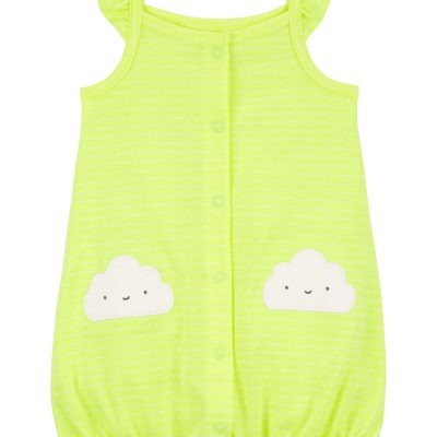 Neon Yellow Baby Cloud Snap-Up Romper | carters.com