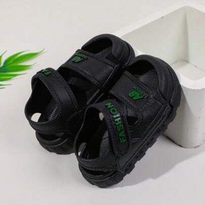 New Children Anti-Collision Toe Comfortable Soft Bottom Fashion Beach Pure Color Magic Casual Sandals