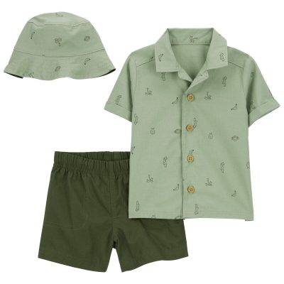 Olive Baby 3-Piece Little Short Set | carters.com