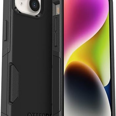 OtterBox iPhone 14 & iPhone 13 Commuter Series Case – BLACK , Slim & Tough, Pocket-Friendly, With Port Protection