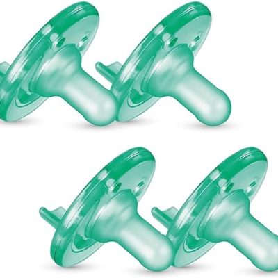 Philips AVENT Soothie Pacifier, 0-3 Months, Green, 4 Pack, SCF190/41