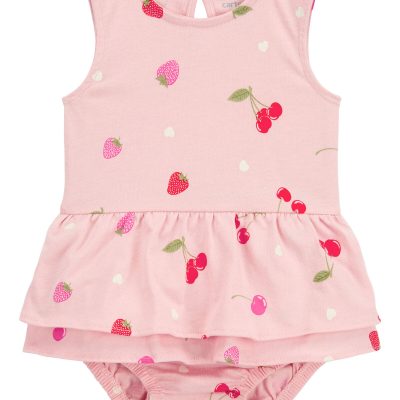 Pink Baby Fruit Sunsuit | carters.com