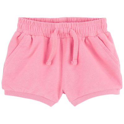 Pink Baby Pull-On French Terry Shorts | carters.com