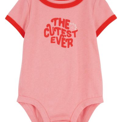 Pink Baby The Cutest Ever Cotton Bodysuit | carters.com