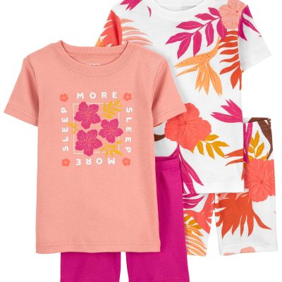 Pink, Orange Toddler 2-Pack Floral Pajamas Set | carters.com